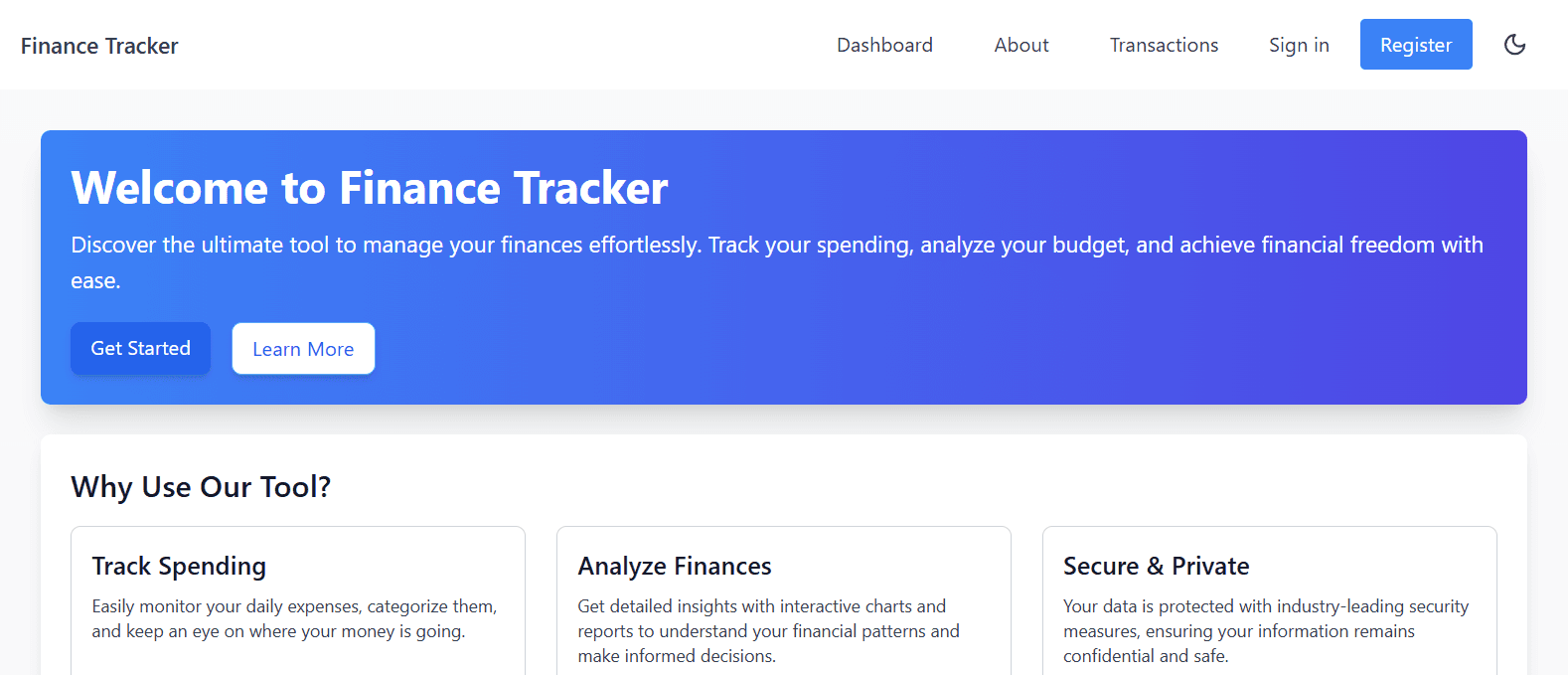Finance Tracker